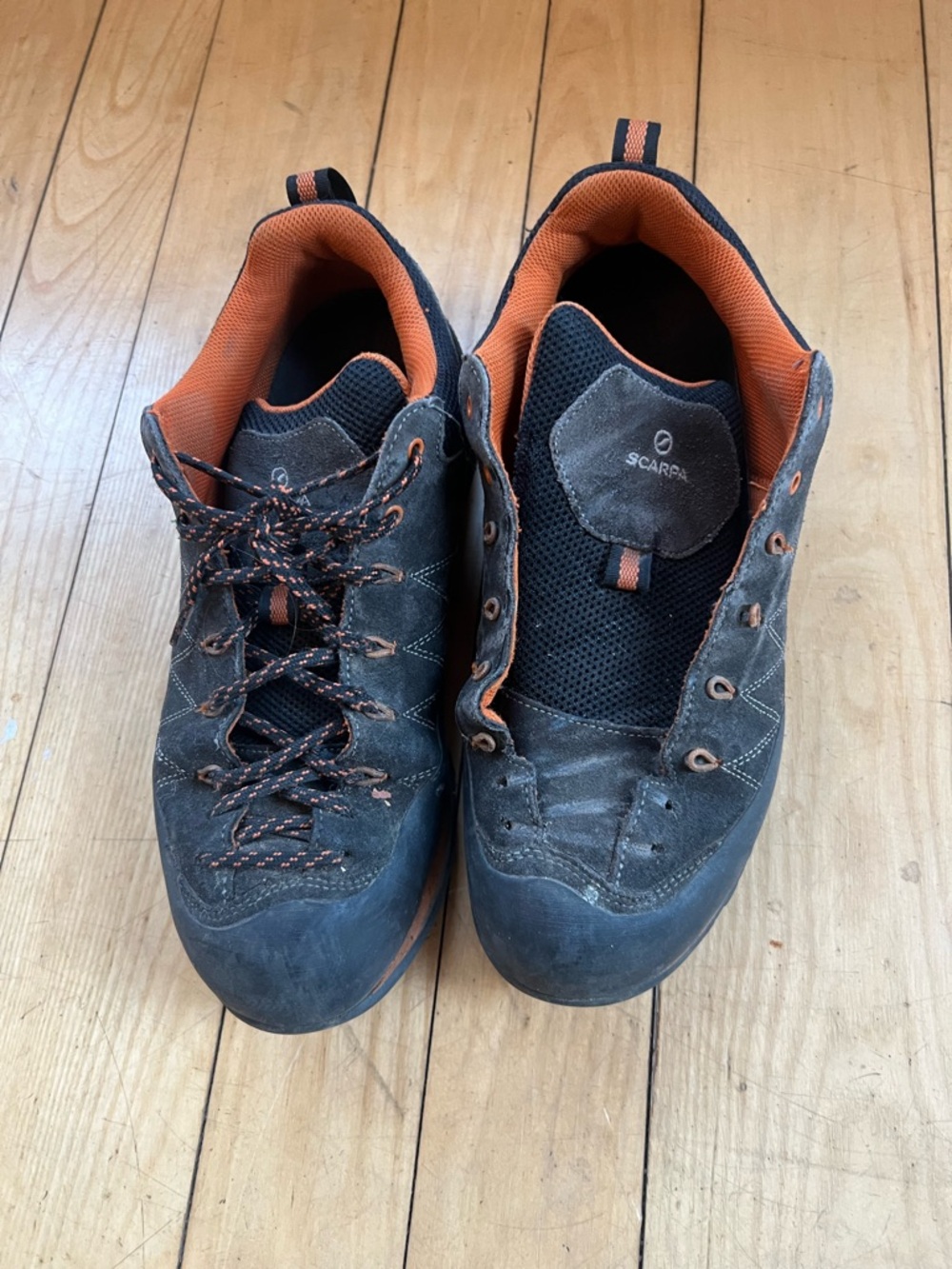 Scarpa Crux Black and Orange Approach Shoes